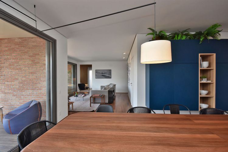 Sala do apartamento decorado Mirá