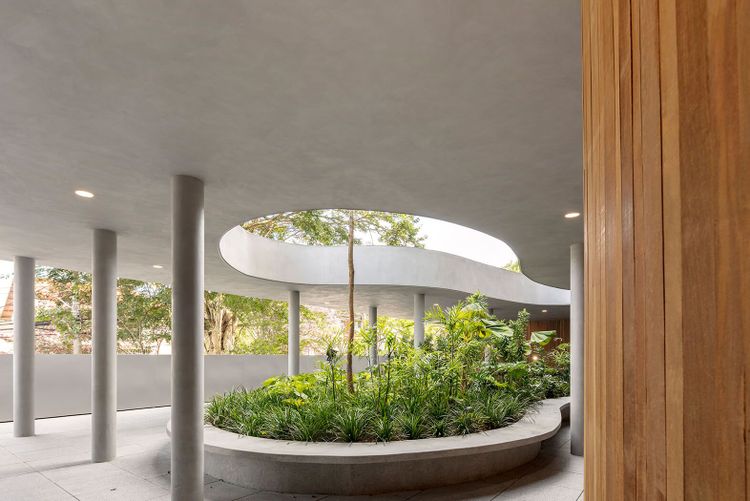 Interior do edifício Mirá