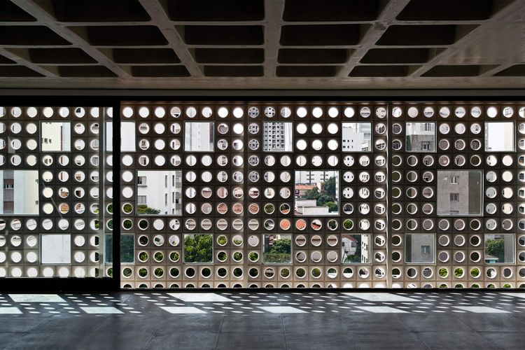 Interior do edifício Módulo Bruxelas