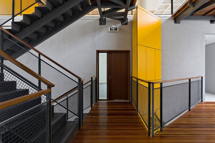 Interior do edifício Módulo Bruxelas