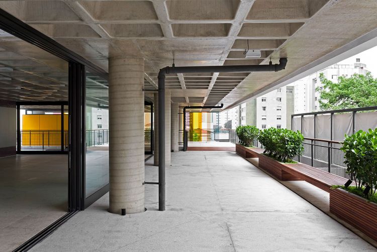 Interior do edifício Módulo Bruxelas