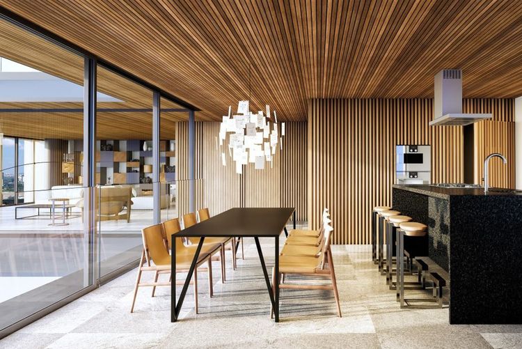 Interior do apartamento decorado Nube