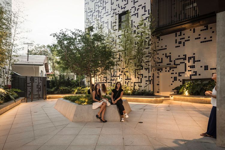 Área externa do edifício POP XYZ