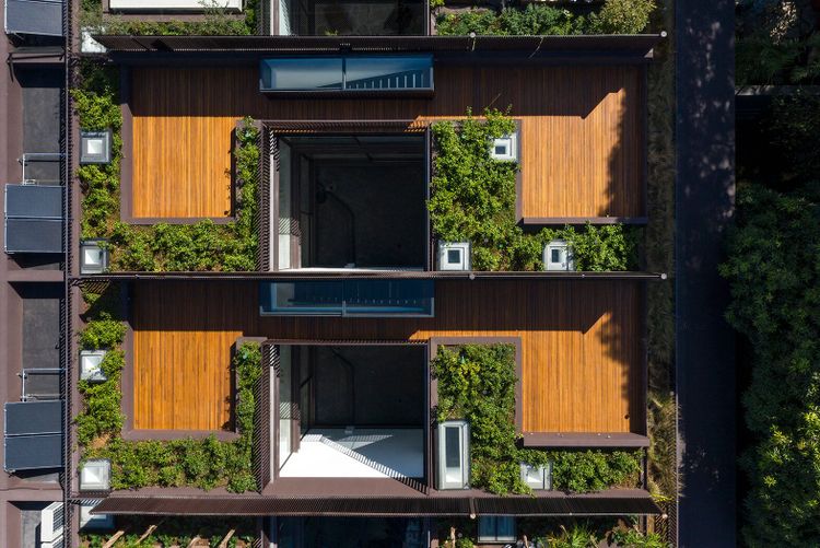 Área externa do edifício Ubá