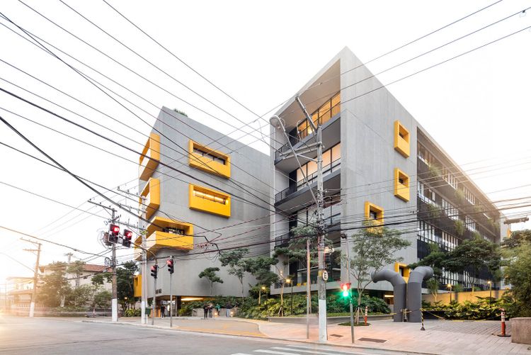 Fachada do edifício Une